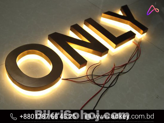 Stainless Steel Letter Manufacturer Advertising in Dhaka